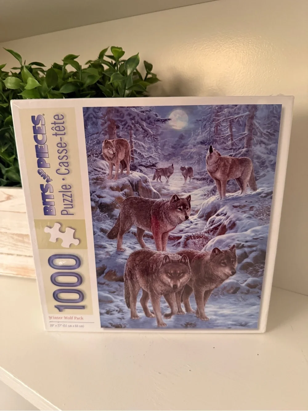 Bits and Pieces Winter Wolf Pack 1000 Piece Jigsaw Puzzle NEW Sealed Wildlife